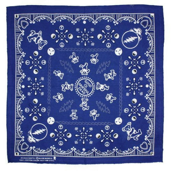 Sunshine Joy Good Ol' Grateful Dead Bandana Blue