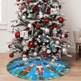 thumbnail image 6 of Easter Eggs Colorful Flowers 36 Inch Christmas Tree Skirt Round Winter Snow Suitable for Christmas Xmas Halloween Holiday Party Decor Decoration Occasion, 6 of 6