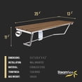 thumbnail image 5 of Two Person 35 in. Teak Wood Wall Mounted Folder Shower Seat in Chrome Trim, 5 of 9