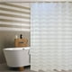 thumbnail image 5 of Cortina de Ducha a Rayas con Ganchos, Tela de Poliéster Impermeable, Cortinas Decorativas para Baño, Repelente al Agua, Resistente al Moho, 180 x 200 cm para Duchas y Bañeras, 5 of 6