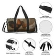 thumbnail image 4 of Easygdp Oil Painting Chicken And Duck Bolsa de Viaje, Bolsa de Mano, Bolsa de Gimnasio, Bolsa de Equipaje para Viaje, 4 of 6