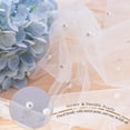 thumbnail image 4 of Inosoo Pearl Gauze Table Runner 30x120 inch, 10FT Sheer Tulle Table Decor with Shatterproof Pearls for Wedding Party Dining, White, 4 of 9