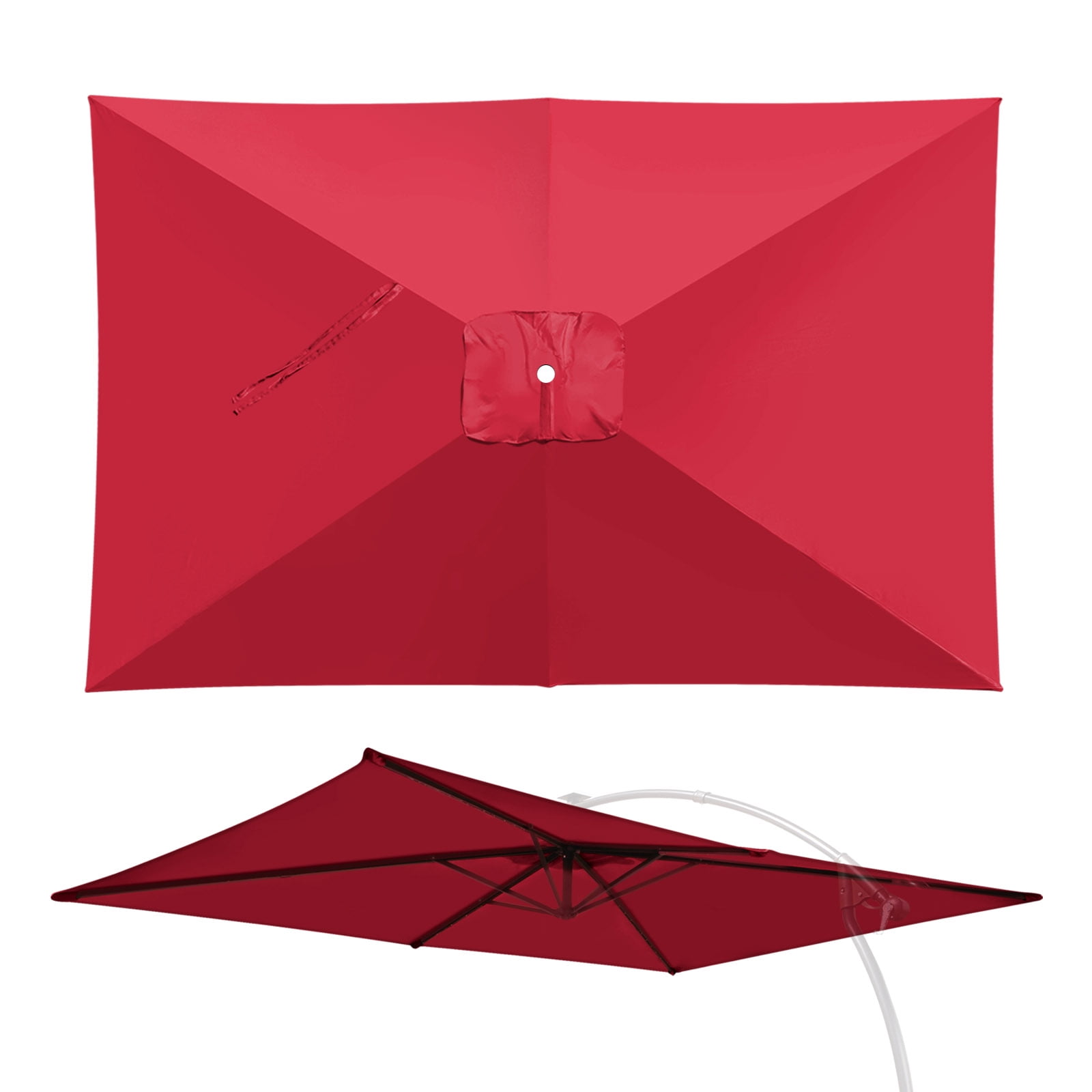 YardGrow 10x6.5FT 6Ribs Umbrella Replacement Canopy Outdoor Patio