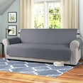 thumbnail image 3 of Sofabezüge Schonbezug für Hunde wasserdichte Sofa überwürfe mit Gummiband Anti-Rutsch-Schaum für Verschütten, Abnutzung und Riss Schützen (Weinrot, 1 Sitzer), 3 of 6