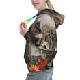 thumbnail image 2 of Lsque Butterfly Cow With Flowers Pattern Casual Women's Hoodie,Hooded Sweatshirt with Kangaroo Pocket,Pullover Hoodie with Eye-catching Drawstrings-Medium, 2 of 7