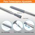 thumbnail image 3 of Plumero de Limpieza, 7 en 1 Plumero Extensible para Limpieza, Plumero de Microfibra Flexible con Palo de Ajuste, Cepillo de Polvo Telescopico para Persianas, Telarañas y Ventanas, 3 of 4
