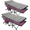 Cosy Red with 2 Sided Mattress (2 Packs), variant on Slsy 2 Packs Folding Camping Cots with 2 Sided Mattress, Heavy Duty Wide Sleeping Cots, Folding Cots with Carry Bag