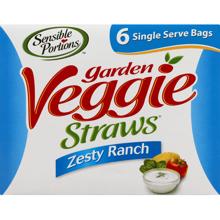Sensible Portions Gluten-Free Zesty Ranch Garden Veggie Straws, 1 oz (6 Count)