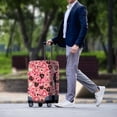 thumbnail image 3 of HELLHERO Love Music Pattern Design Suitcase Cover Durable Easy Washing Polyester Luggage Cover for Vacation Outdoor, 3 of 7