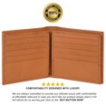 thumbnail image 2 of Men's Bifold Leather Hipster wallet with middle flap - 16 credit card slots, 2 of 8