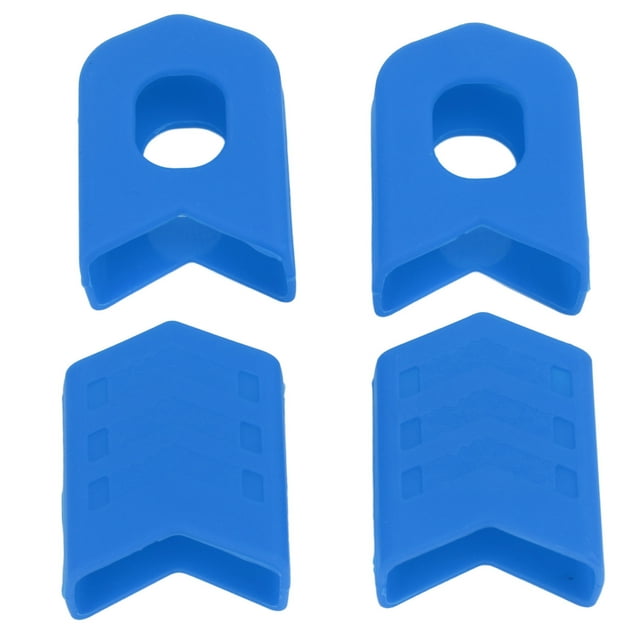 Botas de manivela duraderas y portátiles: juego de 4, piezas de bicicleta fáciles de reemplazar, efectivas y livianas (azul)
