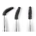 thumbnail image 4 of 2 cepillos para rímel, cepillos para cejas y pestañas, aplicadores de varitas para rímel, cepillos para ojos, cepillos cosméticos portátiles con tapa para viajes, blanco, 4 of 5