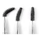 thumbnail image 4 of 2 cepillos para rímel, cepillos para cejas y pestañas, aplicadores de varitas para rímel, cepillos para ojos, cepillos cosméticos portátiles con tapa para viajes, blanco, 4 of 5