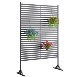 Red Privacy Screen 44 In Privacy Fence Screen Suncast Wicker 44 In. Resin Screen Enclosure ...