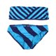 thumbnail image 1 of DKNY Bandeau clásico de 2 piezas con empalme a rayas para mujer, azul, mediano DKNY Bandeau, 1 of 2