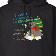 thumbnail image 3 of Inktastic I Want a Hippopotamus for Christmas Adult Hoodie Sweatshirt, 3 of 4