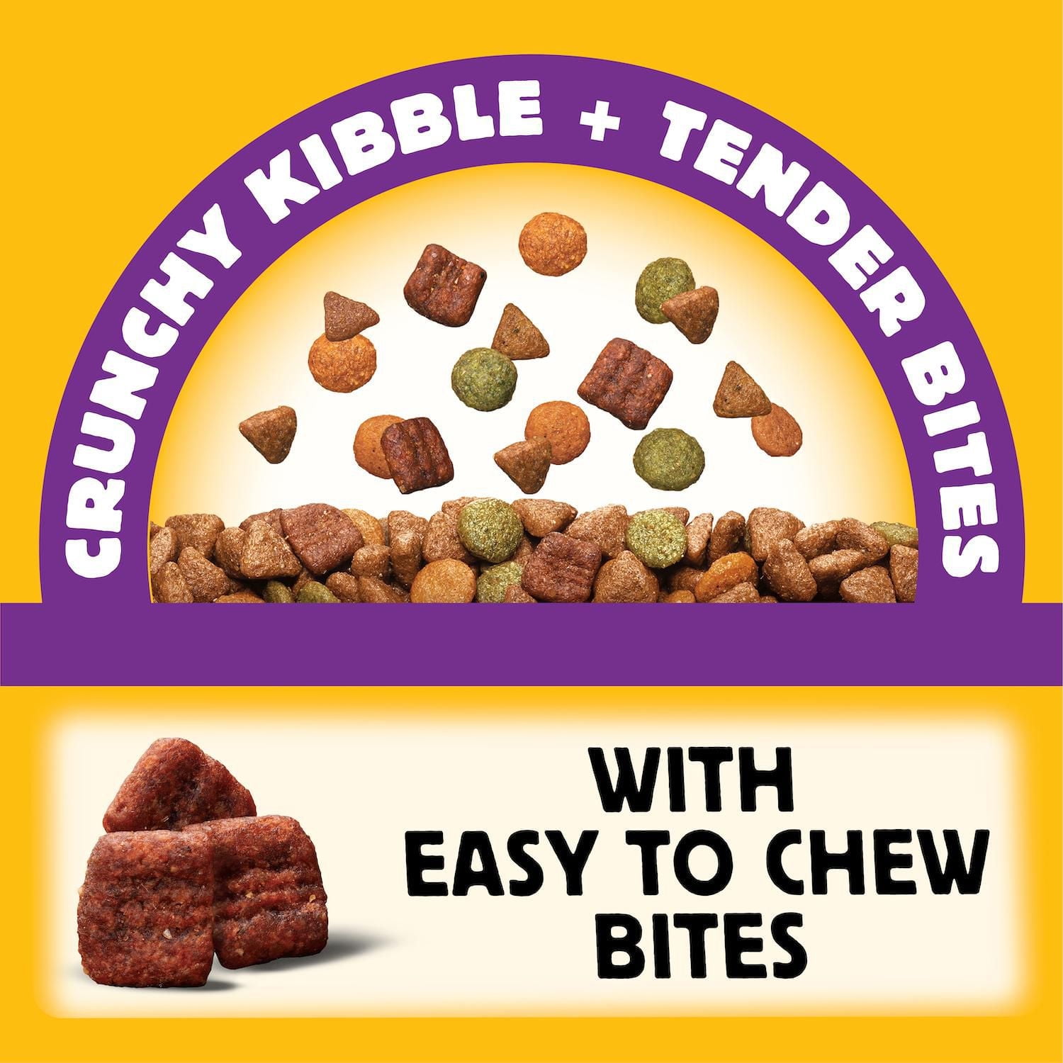 Pedigree Tender Bites Small Breed Chicken & Steak Flavour Dry Dog Food, 2kg