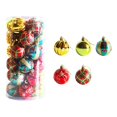 thumbnail image 4 of 30 bolas colgantes navideñas coloridas, decoración navideña, suministros para fiestas, abalorios de 6 cm para fiestas en el jardín, recuerdos de boda Rojo Verde Oro, 4 of 8