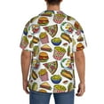 thumbnail image 3 of Kdxio Men's Hawaiian Shirt for Men Short Sleeve Shirt Hot Dog With One Sausage Summer Casual Holiday Beach Button Down T-Shirts, 3 of 5