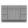 thumbnail image 5 of 48 in. W x 21 in. D x 32.5 in. H Bath Vanity Cabinet without Top in Gray, 5 of 5