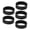 Black, variant on 5pcs 10mm / 0.4 inches Aluminum Alloy Bike Headset Washer Spacers for Mountain Road Fixed Gear Bicycles, Inner Diameter 28.6mm / 1.12in, Gold Front Fork Stem Ring Replacement Part