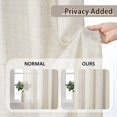 thumbnail image 4 of Cortinas RAIN CITY de 94 pulgadas en mezcla de lino crema natural, 4 of 7