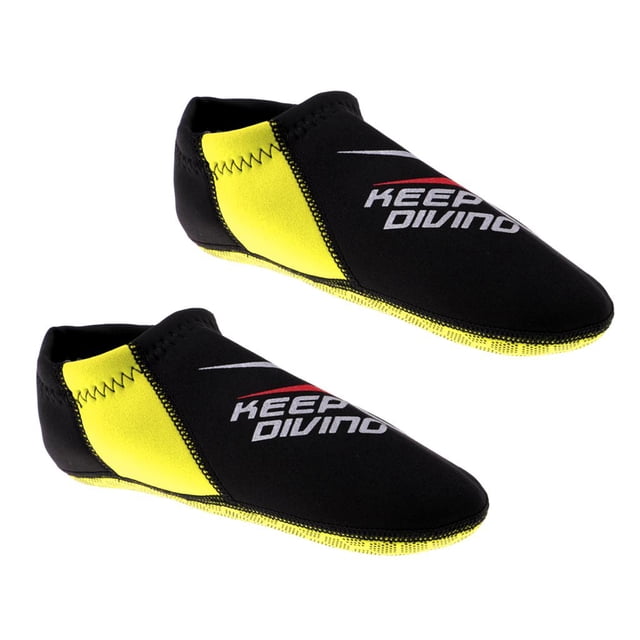 Calcetines de Neopreno DYNWAVEMX Accesorio de ejercicio Entrenamiento de Natación XL amarillo