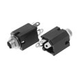 10pcs 6.35mm o Plug Sockets PJ-612 3-Pin Connector With Screw Nut ...