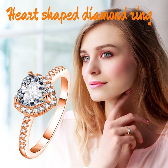 Sentmoon Stackable Rings Wedding Rings for Women Women Ring Zircon Elegant Bridal Engagement Wedding Style Statement Band Jewelry Gift for Her Anniversary