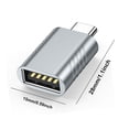 thumbnail image 3 of Adaptador USB tipo C a USB, convertidor USB C de 10Gbps para Macbook Air/Pro, portátil, Ipad, 3 of 8