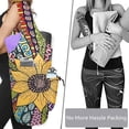 thumbnail image 4 of Yoga Mat Bag - Large Opening Long Tote Yoga Mat Carrier Holder Bag with Waterproof Wet Zipper Pocket and Drawstring Water Bottle Pocket - Yoga Bag Fit Most Size Mats, 4 of 6
