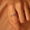 thumbnail image 2 of Womens Electroplated Copper Ring With Rainbow Design And Gold Tone Fashion Jewelry Gift For Her Everyday Style, 2 of 5