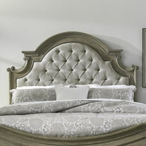 Liberty Furniture Industies, INC Magnolia Manor Queen Upholstered Panel Headboard - Weathered Bisque