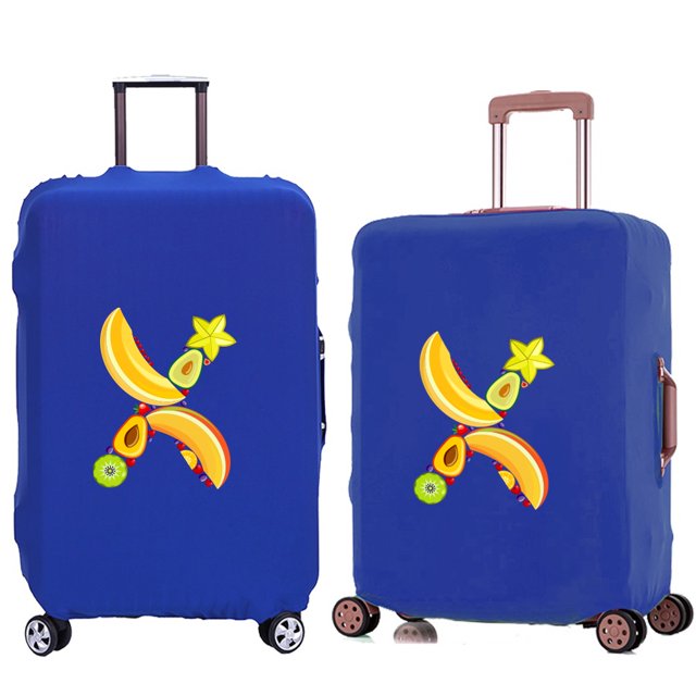 Suitcase Protective Cover Trolley Travel Suitcase Elastic Dustroof Cover Apply To 18-28 Inch Luggage Fruit Series Pattern 8fruit X S