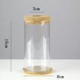 thumbnail image 1 of Jarrón de vidrio hidropónico creativo, micropaisaje transparente, decoración ecológica para pecera, arreglo floral con plantas hidropónicas de rábano verde, manualidades, 1 of 6