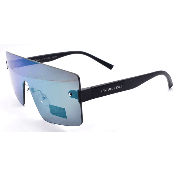 KENDALL KYLIE Women's KK5159CE MARISA 002 Black / Green Mirrored Sunglasses