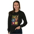 thumbnail image 4 of XOMG POP Colorful Animated Band Women Plus Size Long Sleeve Tee Brisco Brands 2X, 4 of 5