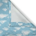 thumbnail image 5 of Ambesonne Blue White Grommet Curtain, Cartoon Sky Clouds, 50" x 84", Pale Blue Pale Blue, 5 of 6