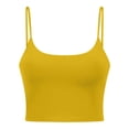 thumbnail image 2 of Women's Longline Sports Bras Padded Wirefree Crop Tank Top Yoga Cami with Built-in Bra, 2 of 5