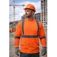 thumbnail image 2 of High Visibility Fluorescent Safety T-Shirt - Full Sleeve - 100% Polyester (4XL - 3 pack, Orange), 2 of 4