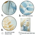thumbnail image 3 of Designart "Symphony Of Breezy Blue And Golden Ferns V" Ferns Floater Framed Canvas Prints, 3 of 5
