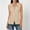 Beige, variant on Abcnature Women's Sleeveless Zip Up Shirt Collared V Neck Button Down Blouse Tops Solid Color Ribbed Tank Tops
