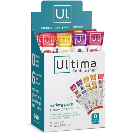 UPC 853218000016 product image for Ultima Replenisher Electrolyte Hydration Mix, Variety Pack, 20 Count Stickpacks  | upcitemdb.com