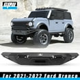 thumbnail image 2 of CPW Front + Rear Bumper For 2021 2022 Ford Bronco w/LED Lights Heavy Duty Steel Black, 2 of 13