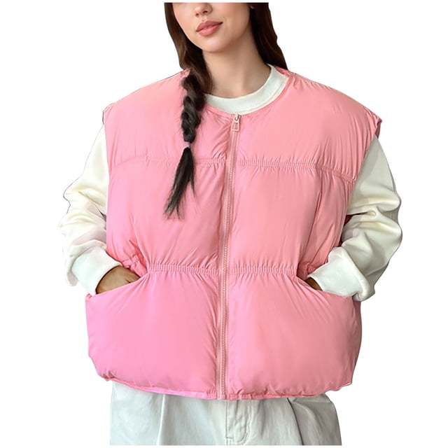 Lovzfmll Veste Décontractée pour Femme, Style à Capuche à Manches Longues Coloré Rose, TG