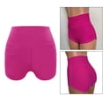 thumbnail image 4 of lionlar Shorts de Sport pour Femmes, Course, Entraînement, Taille Haute, Yoga, Rose Rouge P, 4 of 9