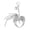 Silver, variant on YIEMEEN Gothic Angel Bows Wing Keychain with Star Ornament Elegant Bag Decoration Keyring for Bag Charm Fashion Accessory Style