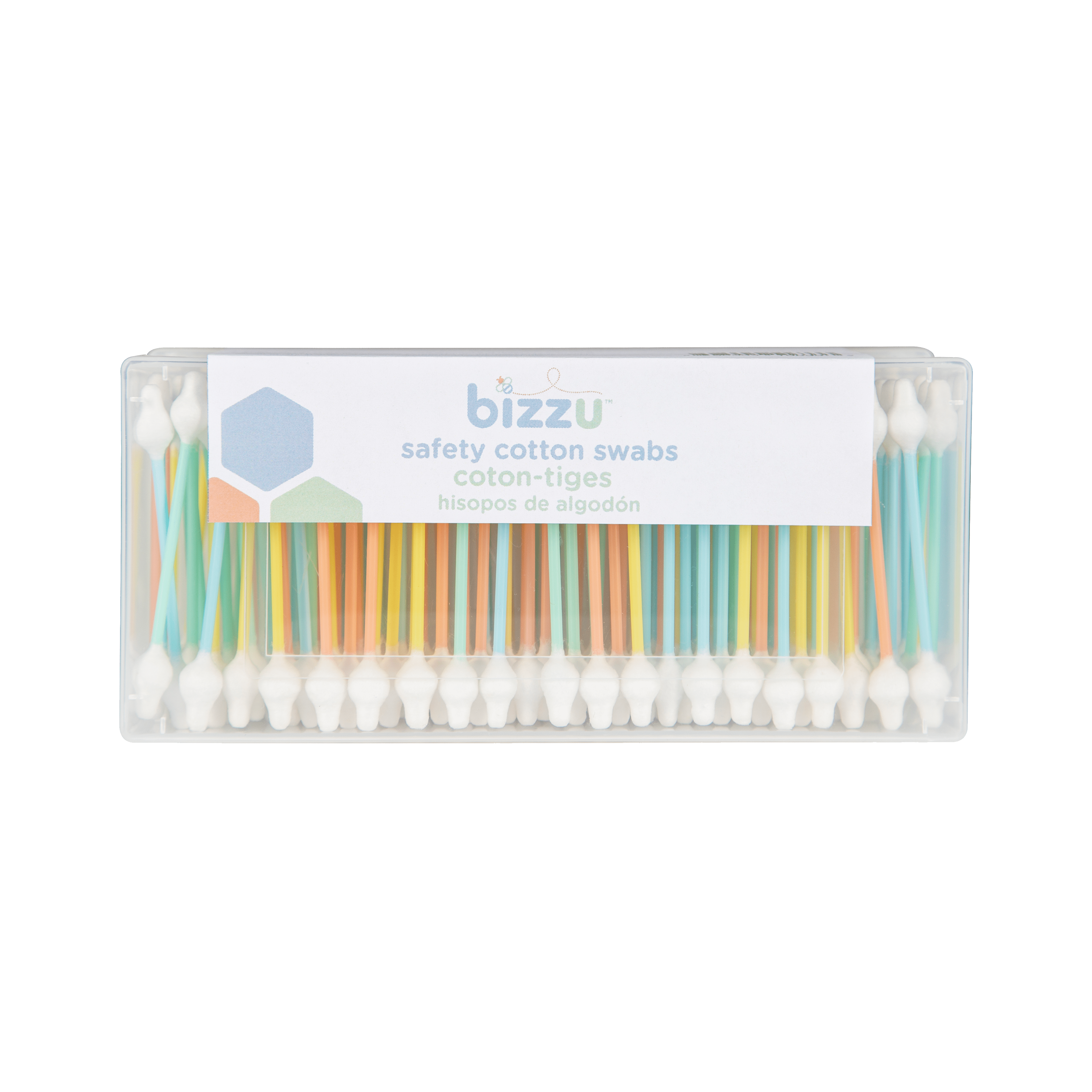 Bizzu Safety Cotton Swabs 280 Count for Newborns - Gentle Double Sided Tips