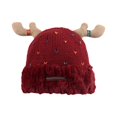 thumbnail image 1 of Christmas Winter Warm Knit Hat with Thick for Cold Weather Cozy Deer Design, 1 of 3