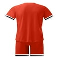 thumbnail image 2 of Ensemble de Survêtement 2PCS Manches Courtes Col Rond T-Shirts Tops Shorts Élastiques Tenues d'Été Sportswear Noir XL, 2 of 5